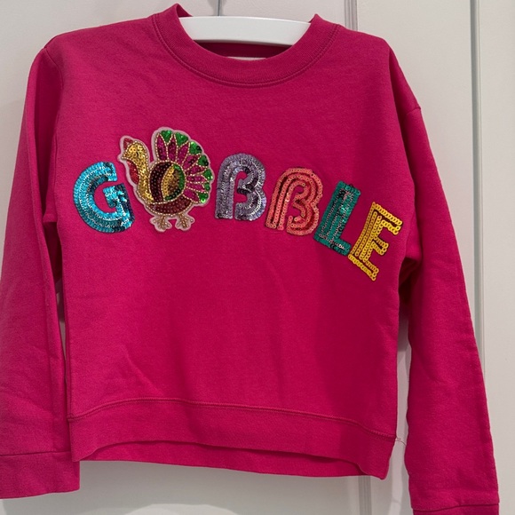 Judith March Vibrant Pink Gobble Sweatshirt size small 6-8 - Picture 1 of 7